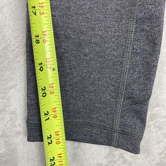 Lululemon Pace Rival Crop 22" Heathered Black Size 6 - Picture 9 of 12